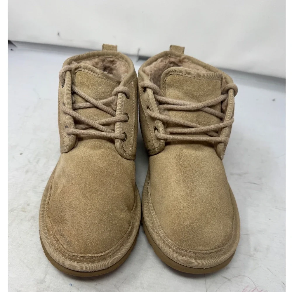 🔥UGG Neumel 🤎🩷🤎Chestnut Suede‎ Lace Up Chukka Boots 3236 Womens 6
